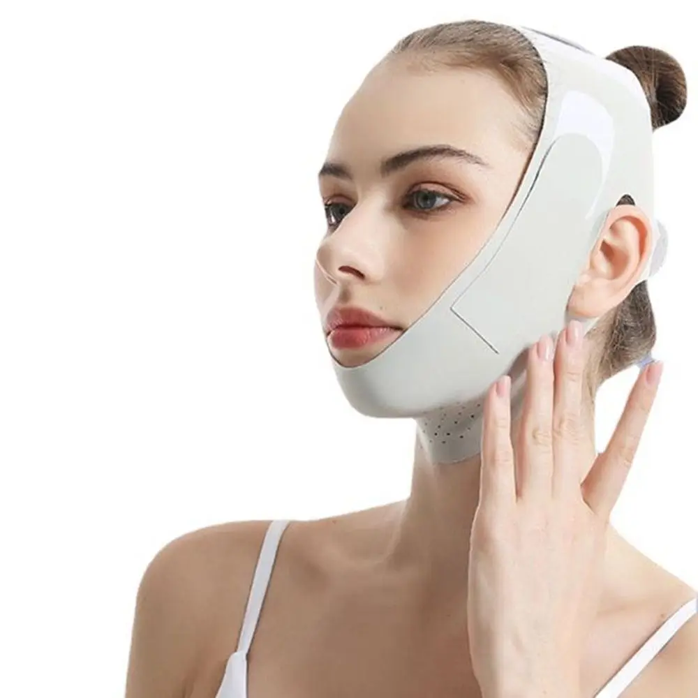 Bandage Amincissant Anti-déformable pour le Visage, Sangle artificiel astique de Lifting du Visage, en Graphène, Respirant, Ceinture de Levage du Menton et des Joues