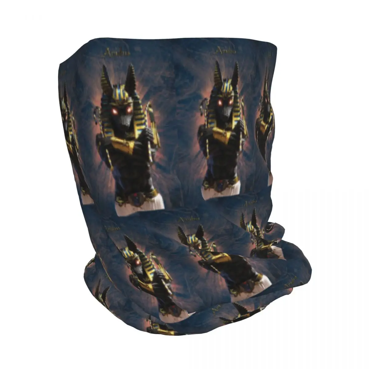 Ancient Egypt God Anubis Egyptian Pharaoh Bandana Neck Cover Wrap Mask Scarf Headband Beanies Hat for Men Women Adult Winter
