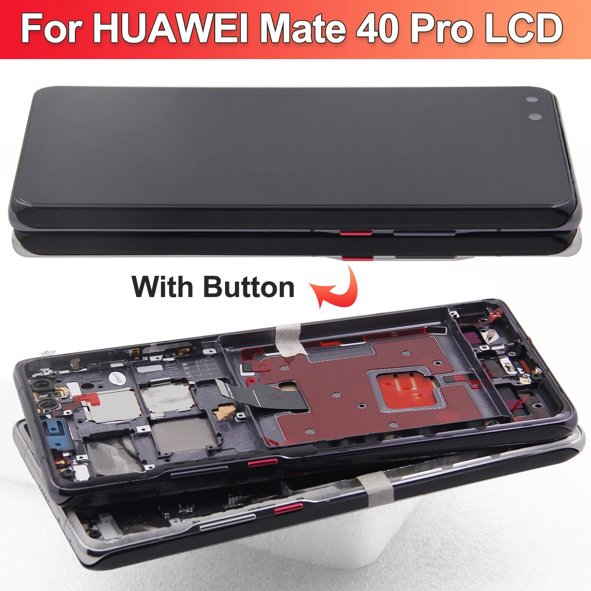 For Huawei Mate 40 Pro LCD Display Touch Screen For Huawei mate40 Pro NOH-NX9, NOH-AN00 Display With Frame 100% Tested