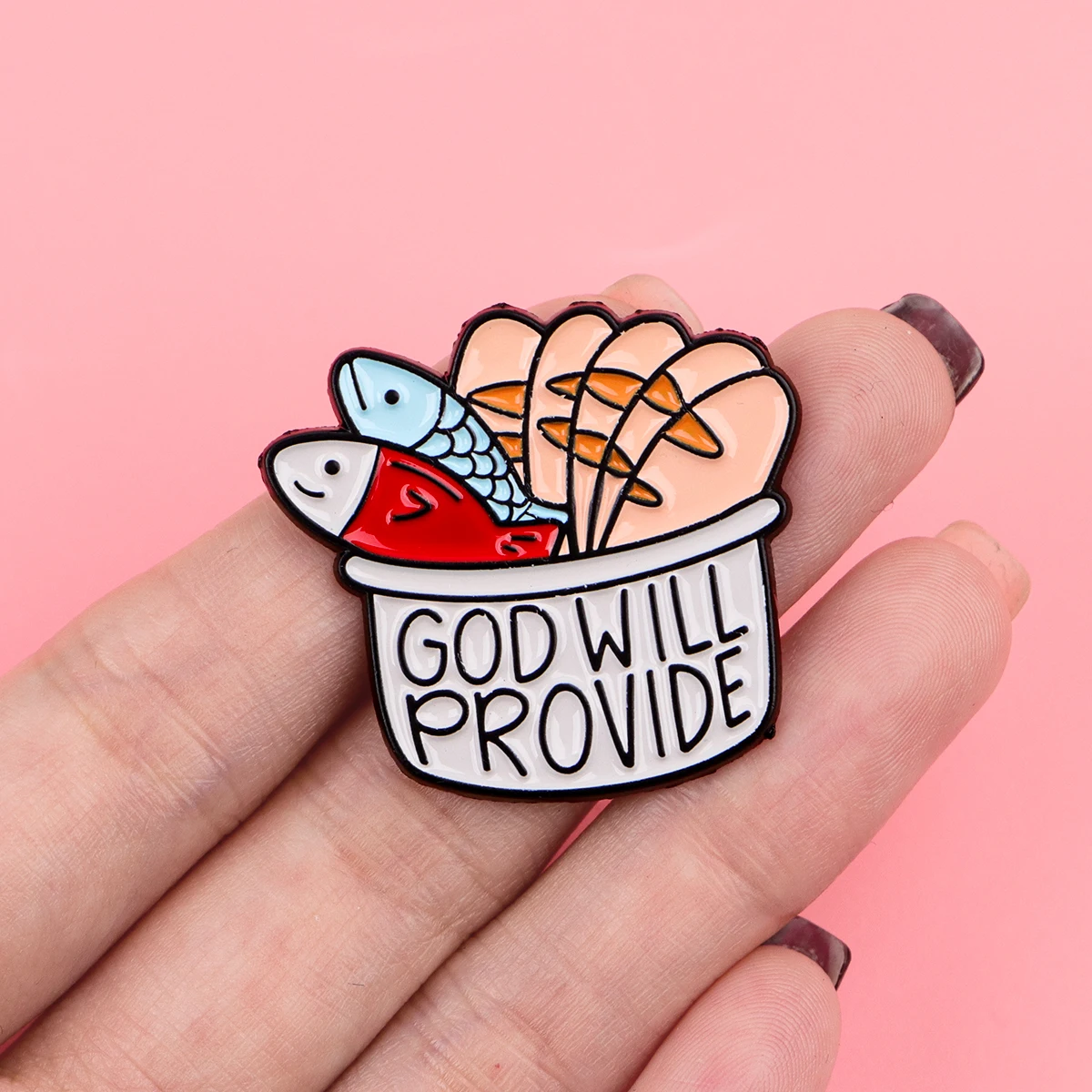 신은 백팩용 에나멜 핀 라펠 핀을 제공할 것입니다. 귀 - Women Accessories Quotes 리뷰 및 가격