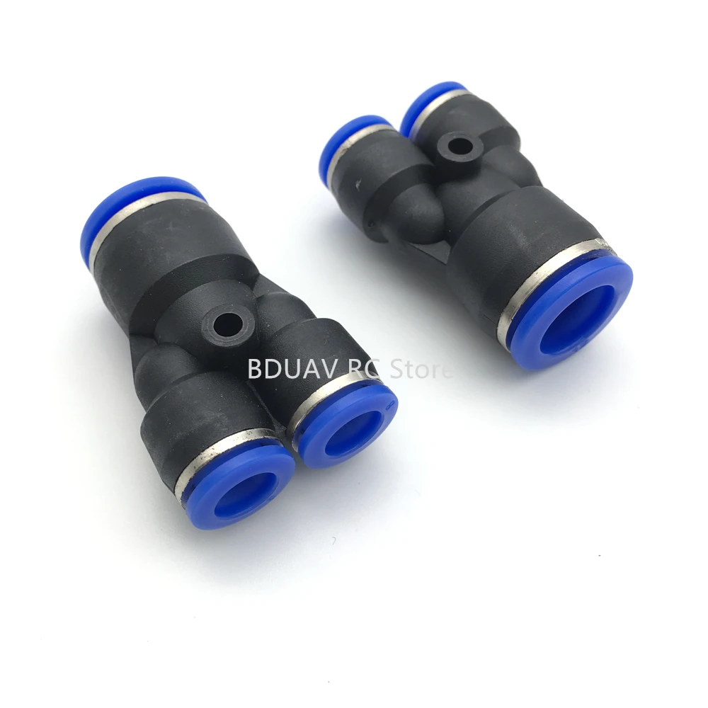 20pcs 8mm 12mm Y-type tee/trachea quick connector for agricultural plant protection drone