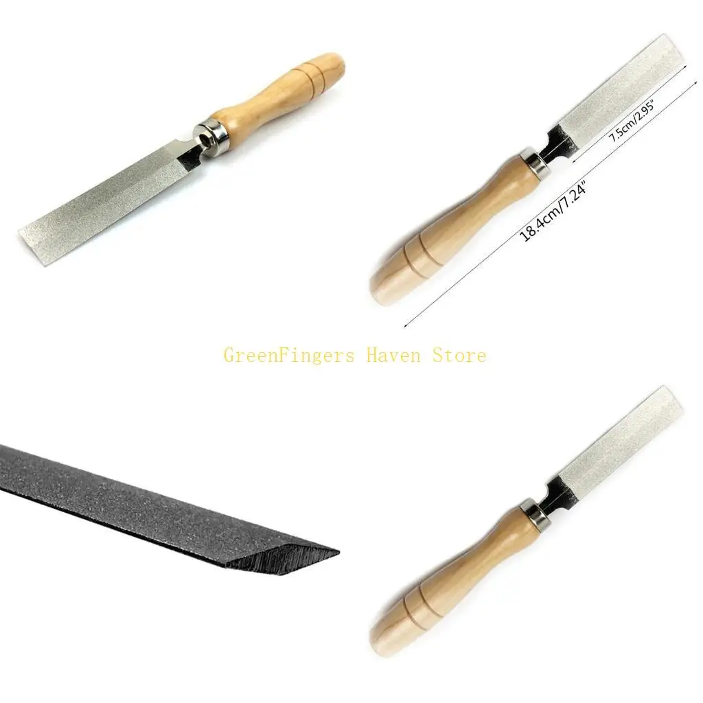 

F68D 3 дюйма Diamond Rhombic File Деревянный ручка металлического бриллиантового дерева