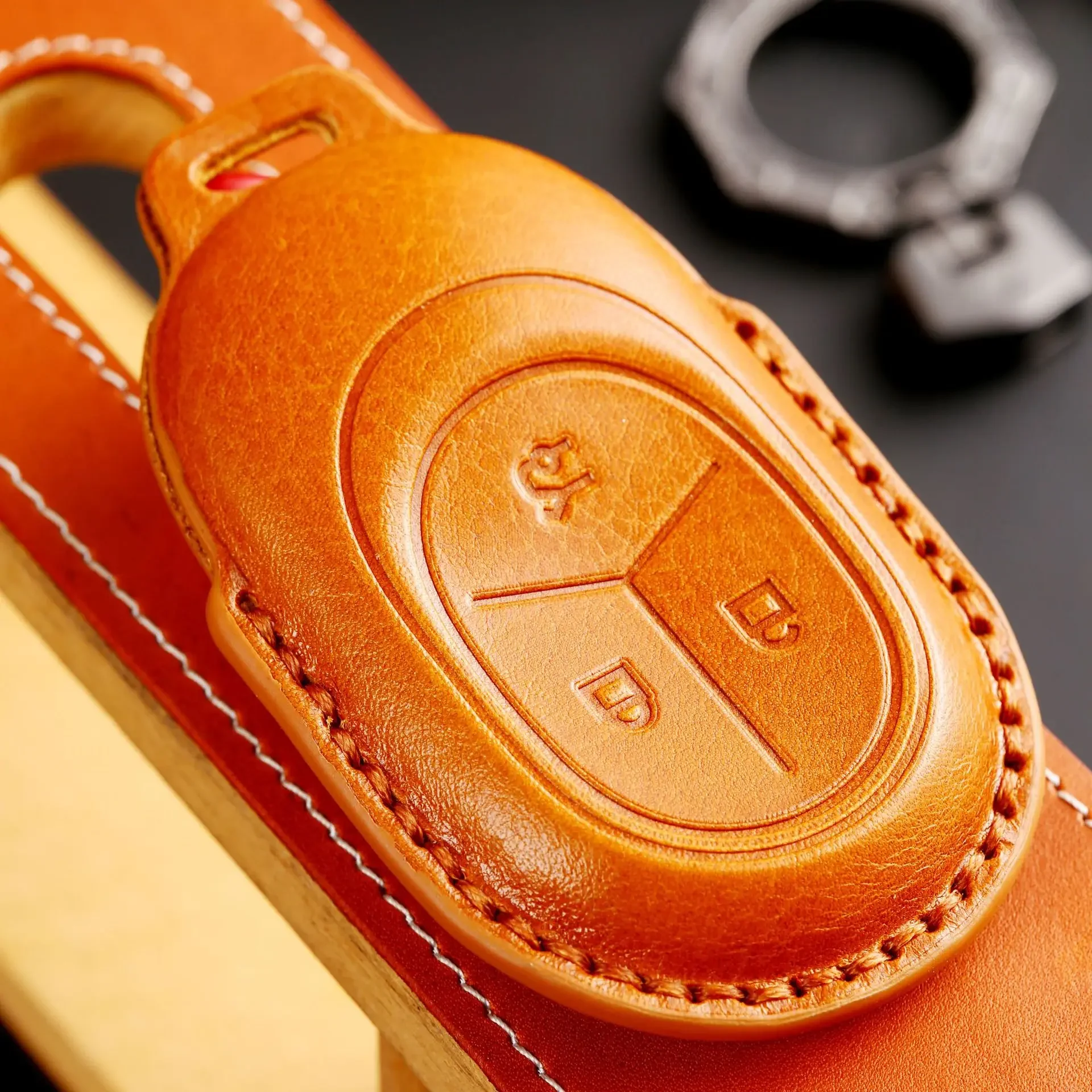 1 шт. кожаный чехол для ключей от автомобиля, защитный брелок, аксессуары для Nio ET7 ET5, роскошный брелок-держатель, сумка из воловьей кожи