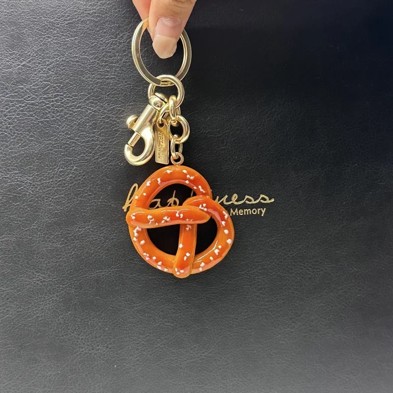 Fashionable Bread Pattern Pendant For Coach Handbag Tote Bags Accessories Keychain Pendant Bag Charms