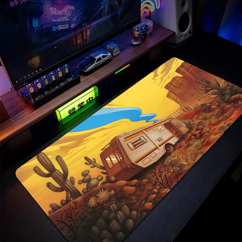 

Heisenberg Breaking Bad Mousepad Mouse Mat Desk Mat Large Gaming Accessories Prime Gaming XXL Keyboard Pad