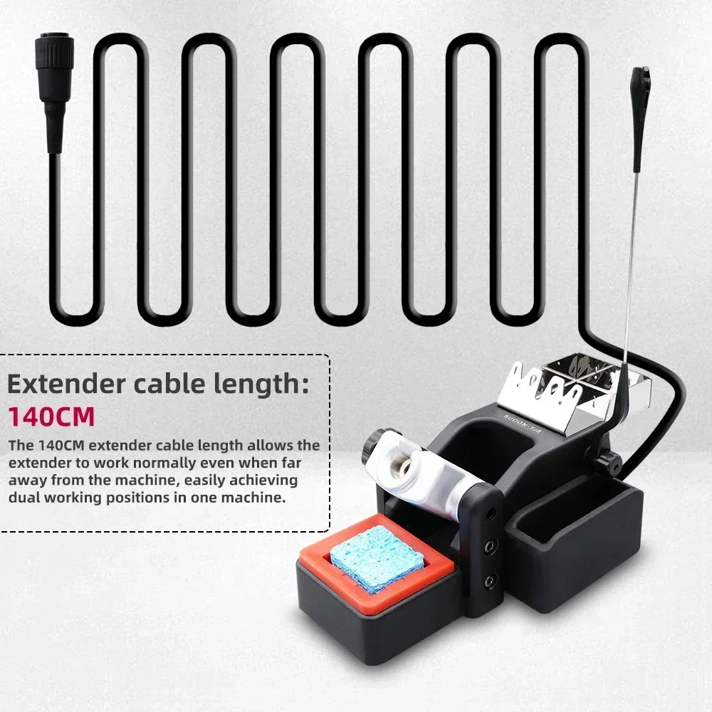 SUGON T60 Soldering Station Double Station Welding Rework Station Compatible with 115 210 245 Handle For BGA PCB Repair Tools