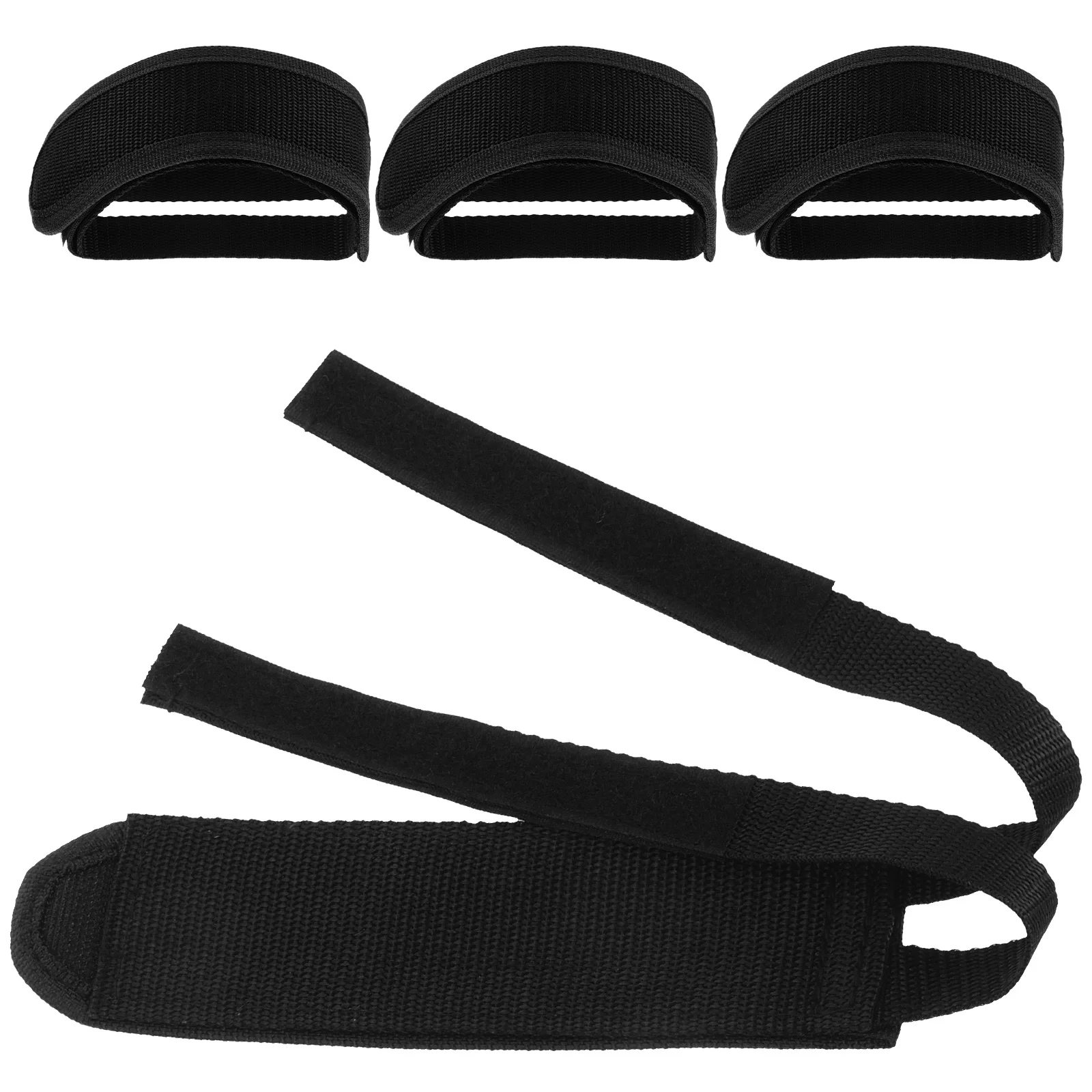 

4Pcs Bike Pedal Straps Durable Nylon Adjustable Strap No Buckle Design for Fixed Gear and Mountain Bikes Pedal Straps