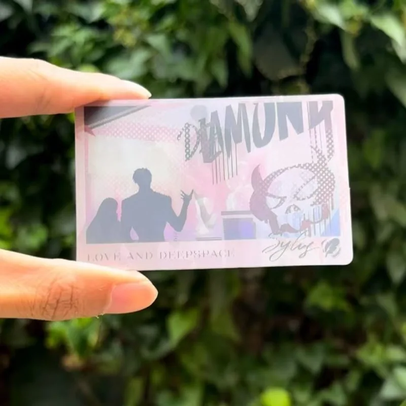 1Pieces Game Love and Deepspace Double Sided Printing Card shadow Sylus Qin Che Cards for Gift and collection