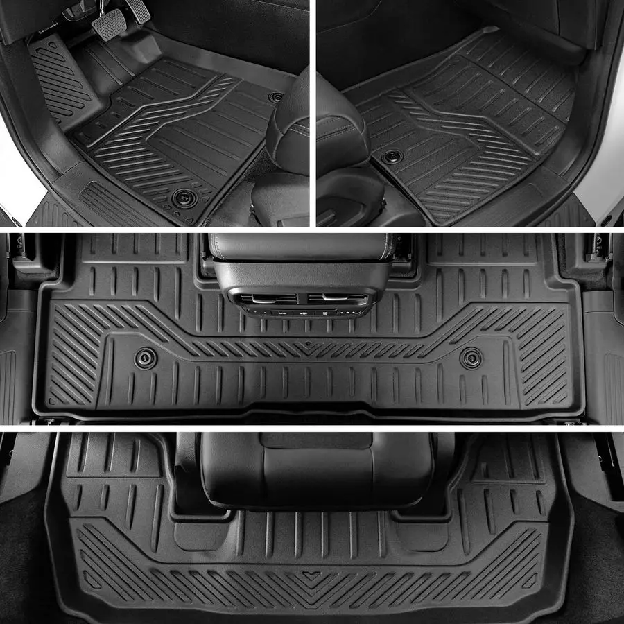 الحصير لهوندا بايلوت 2025 2024 2023 حصيرة صندوق السيارة مع حصيرة مسند الظهر ، جميع الأحوال الجوية TPE بطانة البضائع لهوندا الطيار اكسسوارات الباب Si #2