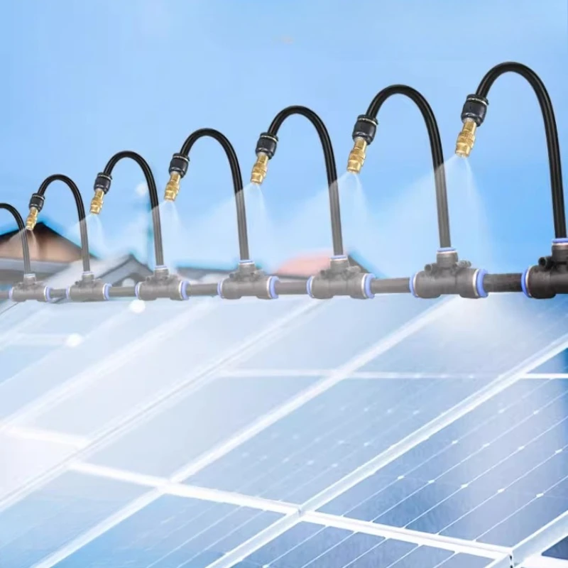

Photovoltaic panel equipment cleaning timing universal atomization spray cleaning system solar panel dust removal water sprayer