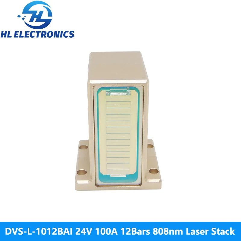 

DVS-L-1012BAI 24V 100A 12Bars 1200W 808nm Laser Stack for Hair Removal