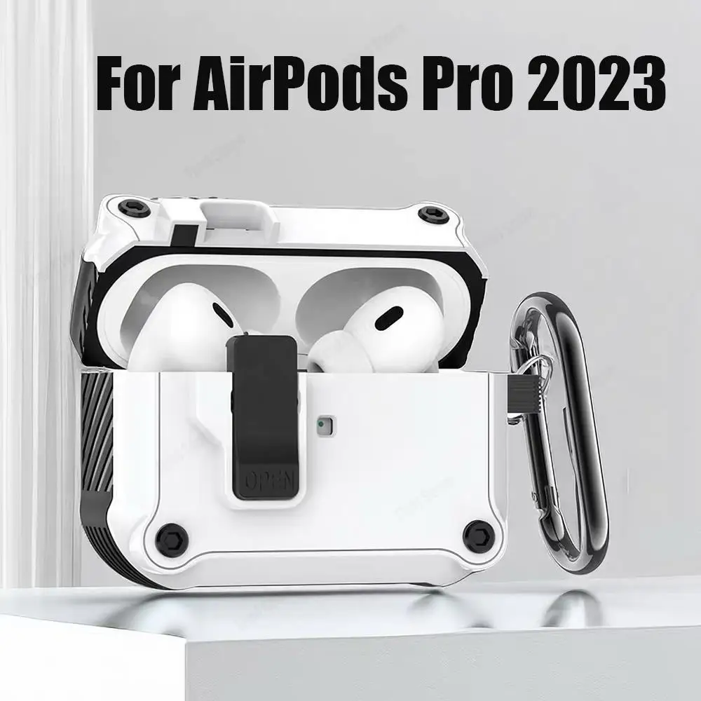 ฝาครอบล็อคอัตโนมัติสำหรับ AirPods Pro3 2025 เคสสำหรับ AirPods Pro 2 เคสสำหรับ AirPods4 รุ่นที่ 3 ปี 2021 เคสสำหรับ AirPods Pro 2 รุ่นที่ 1