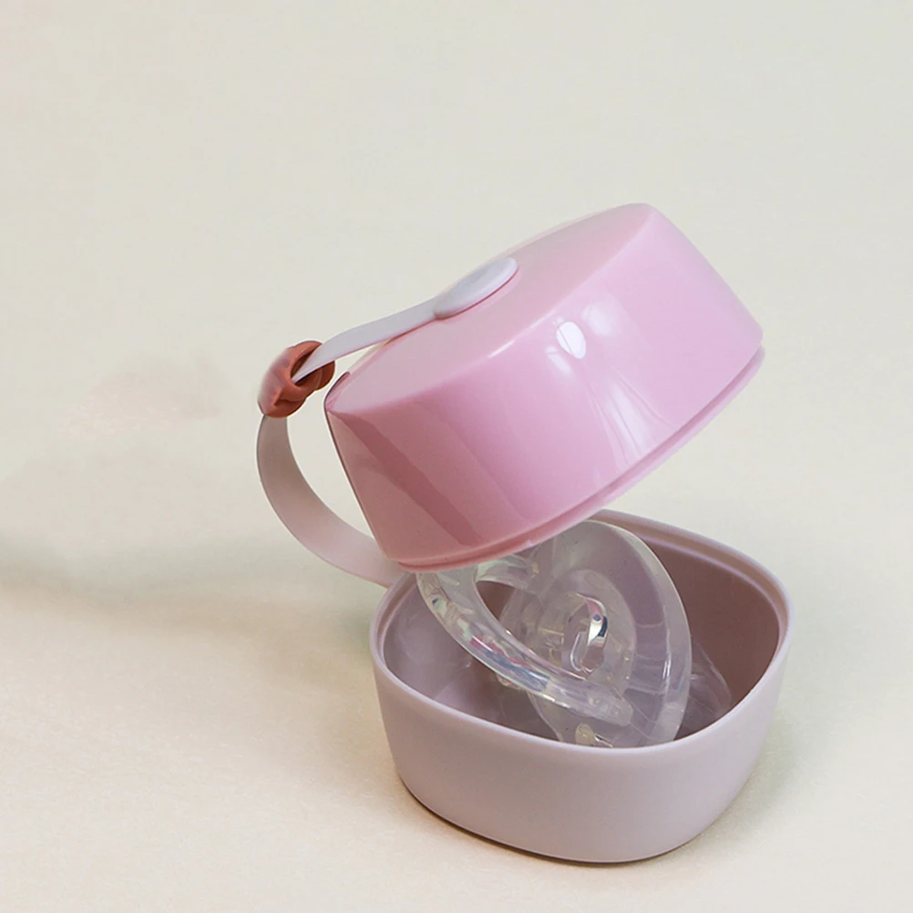 

4Pcs Baby Pacifier Organizer Portable Case Holder Safe Storage Travel Pacifier Container Box Compact Baby Accessories Storage