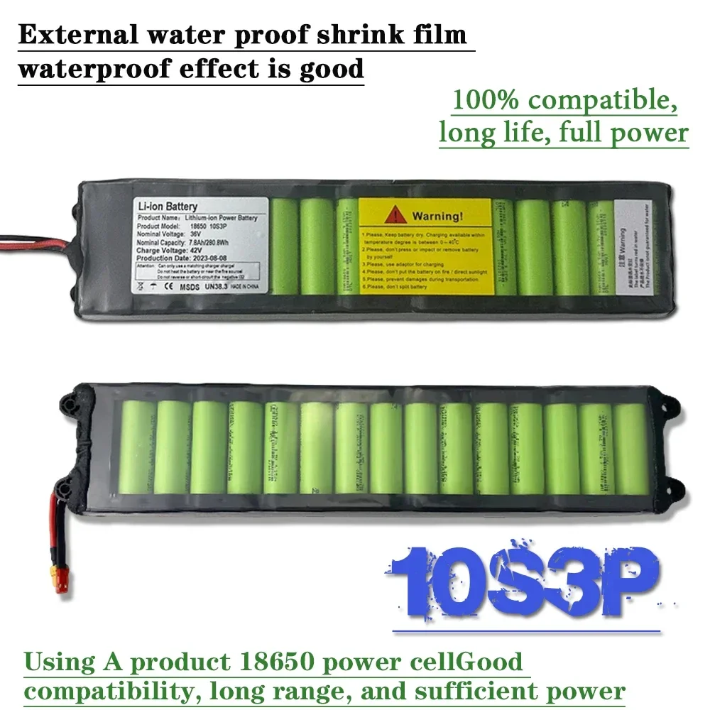 18650 10S 3P 36V 7800Mah Litium Ion Accu Voor Xiaomi M365 1S Mijia Pro Accu