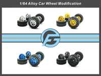 FANSGUY 1Set 1/64 Off-Road Wheels 17mm Detachable Tire ORB-P Series for Hot Wheel