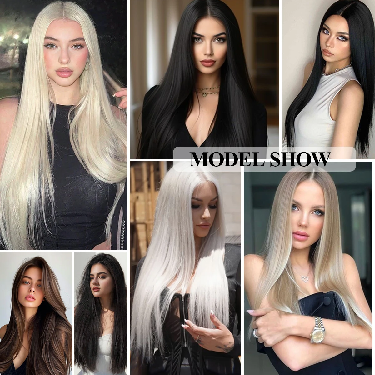 Straight Synthetic Braiding Hair White Color Crochet Hair Extension 3Pcs/lot 28Inch Straight Crochet Braid Hair Bundle For Women