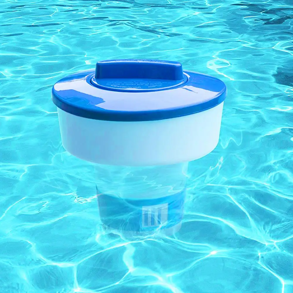 8 Inch Swimming Pool Pill Floating Cup Containers Automatic Floating Chlorine Chemical Tablet Dispenser For Pool Cleaning