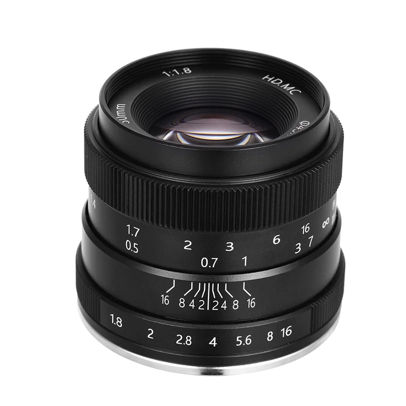 Machine vision APS-C 50mm F1.8~16 FX M43 EOSM Camera Lens for Digital Camera