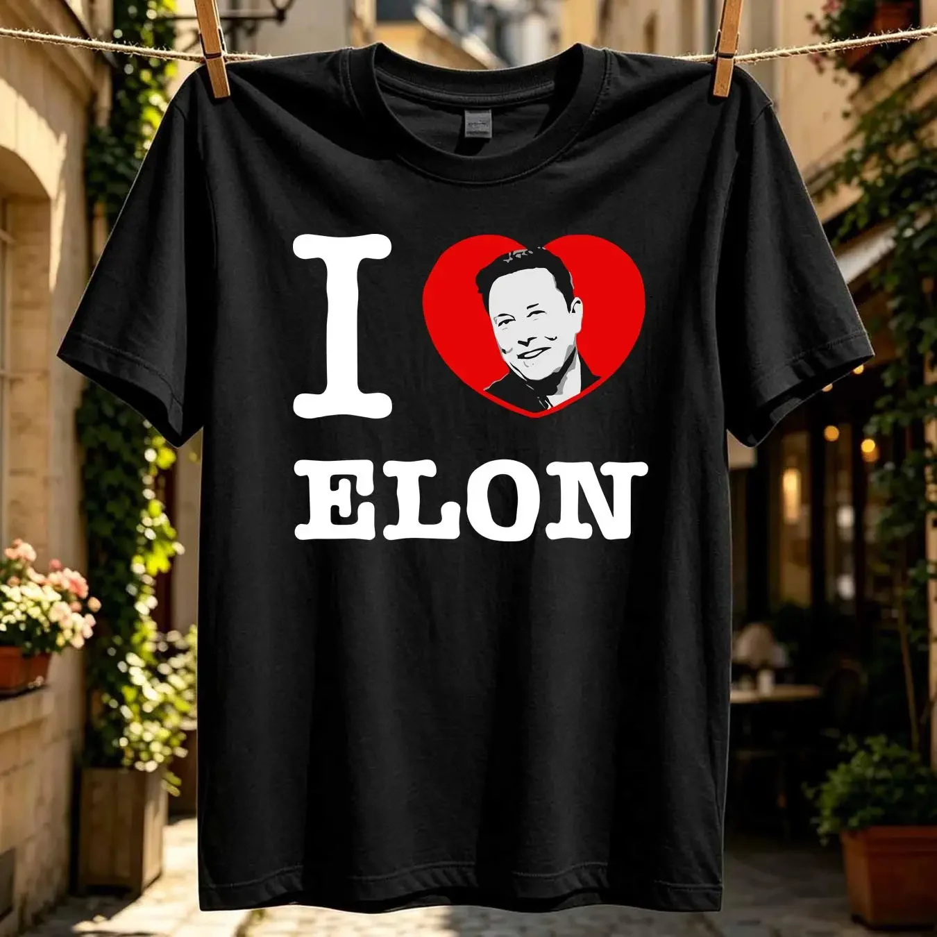 washed T Shirt I Love Elon Musk Tech Genius Inventor Oddball Mens All Sizes And Colours long or short sleeves vintage Washed