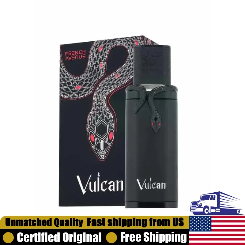 

French Avenue Vulcan Black Friday Eau de Parfum Spray 3.4 Ounce New 2025 Long-Lasting Leather Pheromones Perfume for Men 100 ML