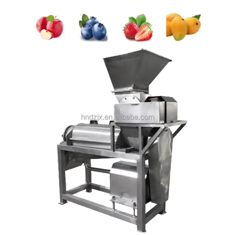 DZJX Small Commercial Juicer with Crushing Function 100kg/h Industrial Crushing Juicer Machine for Removing Skin and Core