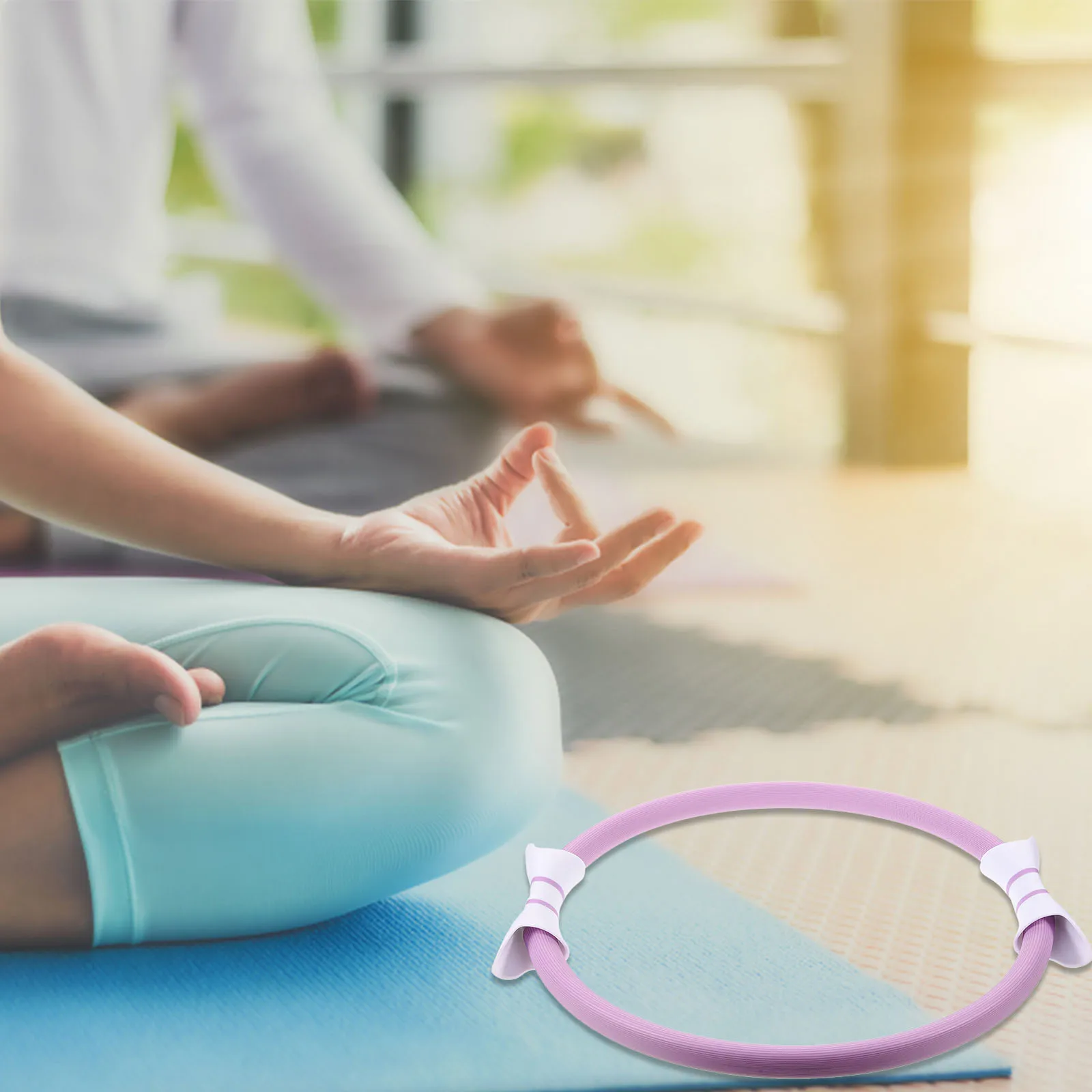 

Ring Women Purple Thigh Exerciser Equipment Yoga Sports Toner Hip Corrector Workout