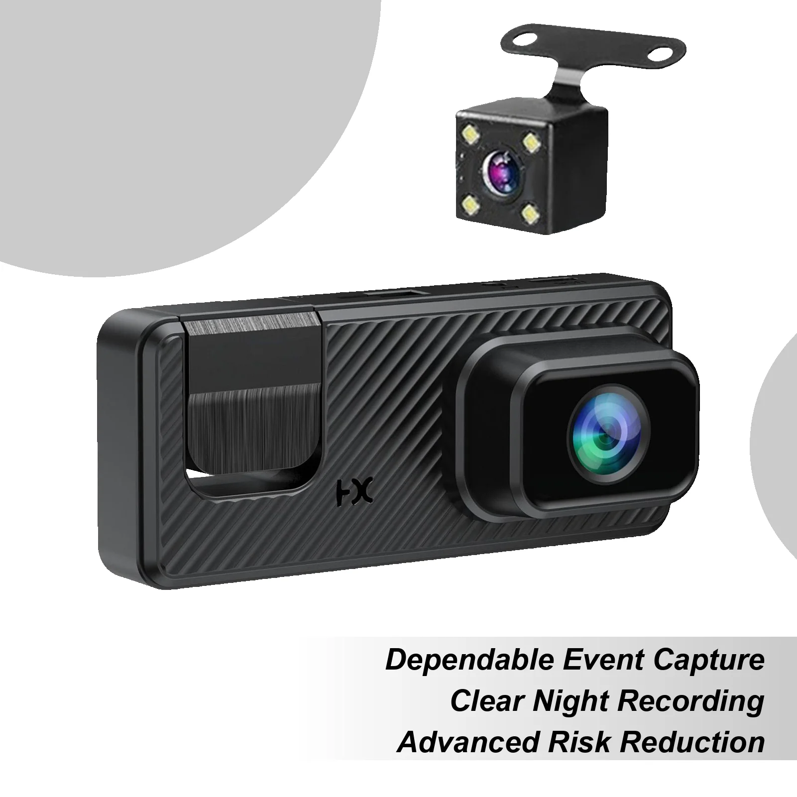 

Video Camera For Car 3 Channel Car On-Dash Mounted Cameras 1080P Monitor WIFI Infrared Night Vision Front Rear Reversing Image