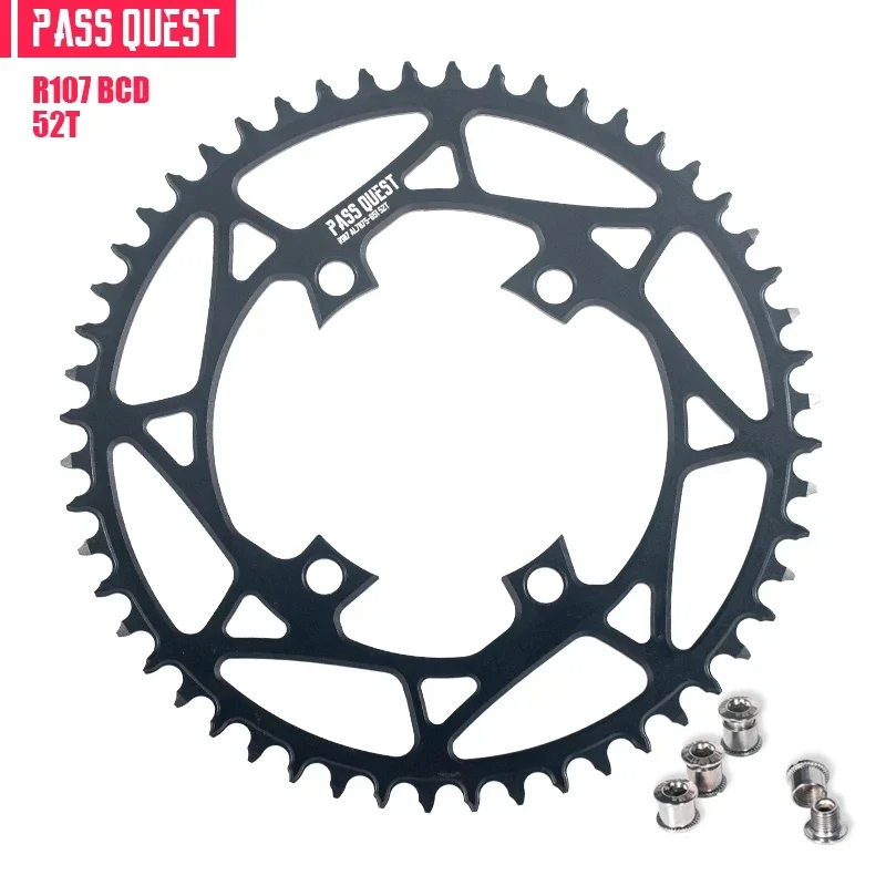 PASS QUEST ラウンドチェーンリング 107BCD Sram ライバル AXS 12S