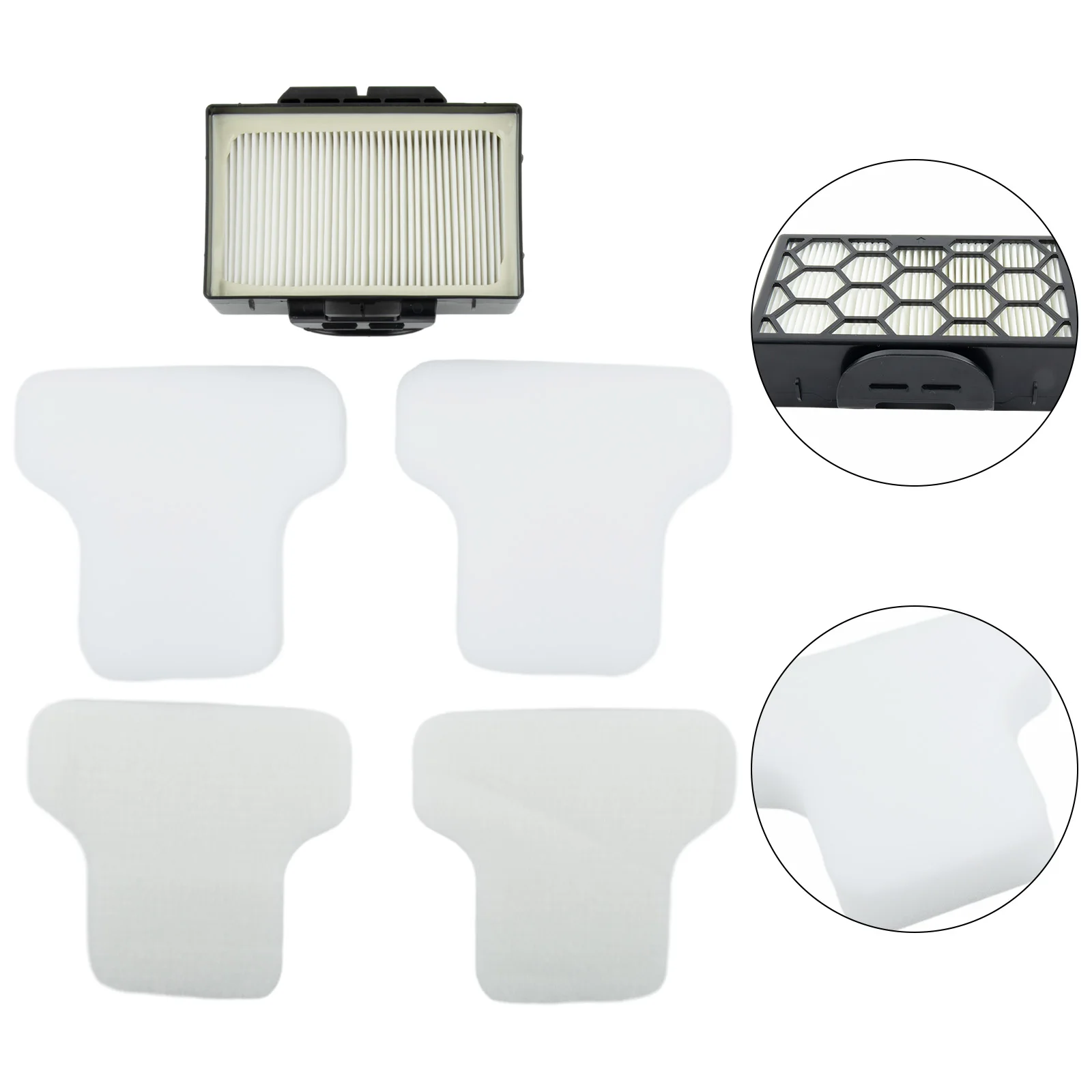 For Shark Bagless Cylinder CZ500UKT CV100UKT CZ2001 CZ351 CZ500EUT Vacuum Cleaner Filter Foam And Felt Household Cleaning Tools