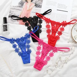 Thong Women Sexy Lace Sexy Hot Low Waist Transparent Sexy Underpants Hollow Underwear Ultra-thin Pants Women Underwear