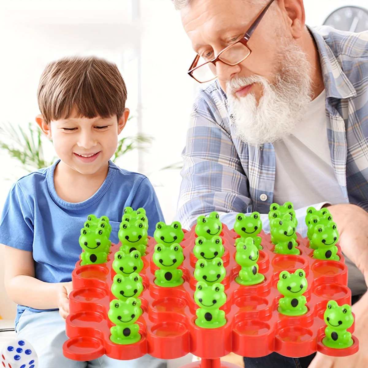 

1 set Frog Balance Focus Training Toy Parent- Child Party Multiplayer Puzzle Game Toys Festival Party Gifts