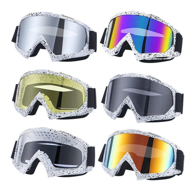 

Motorcycle Goggles, Windproof Dustproof Anti-Fog, UV400 Protection for Off-Road Riding Skiing, Tactical Safety Glasses Men Women