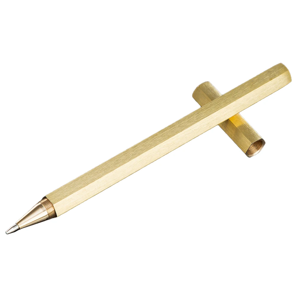

Brass Pen Nice Writing Pens for Journaling Executive Delicate Novelty Handwriting Copper Gel Signature