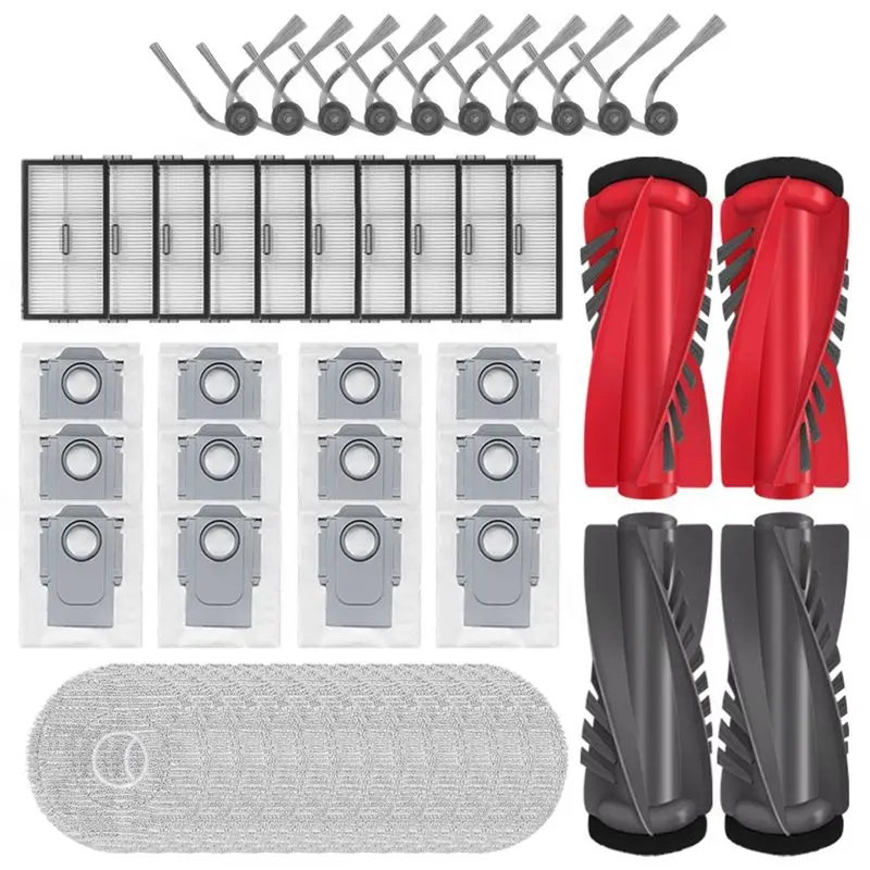 

A05G-Replacement Accessories Brush Filter Dust Bag Mop Cloth For Roborock Saros 20/S10 Maxv Slim Parts Kit