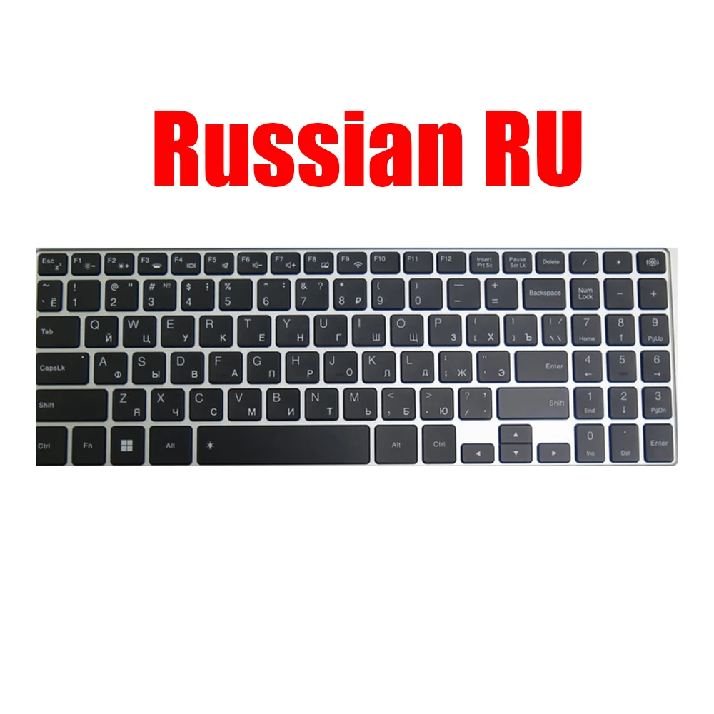 US RU TI AR Laptop Keyboard 6707B-US-DOK D0K-6707B DOK-6707B NB-08-6707B-00H0A-US English Russian Thailand Arabia With Backlit