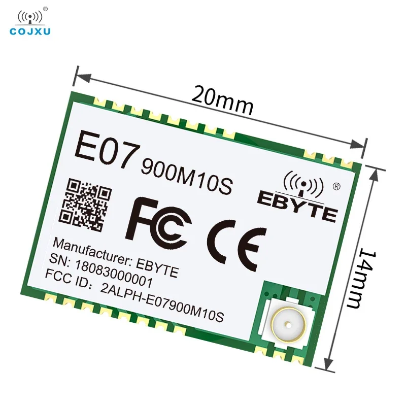 CC1101 Wireless SPI Module 855-925MHz Small Size10dBm Long Distance SMD1.5km Support RSSI CCA WOR Data Transceiver  E07-900M10S