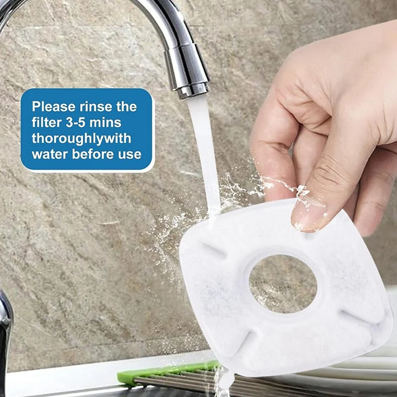 20-pakowy filtry zamienne i 20-pakowy zamiennik filtry do wody dla zwierząt domowych, potrójny System filtracji fontanna dla kota trwała