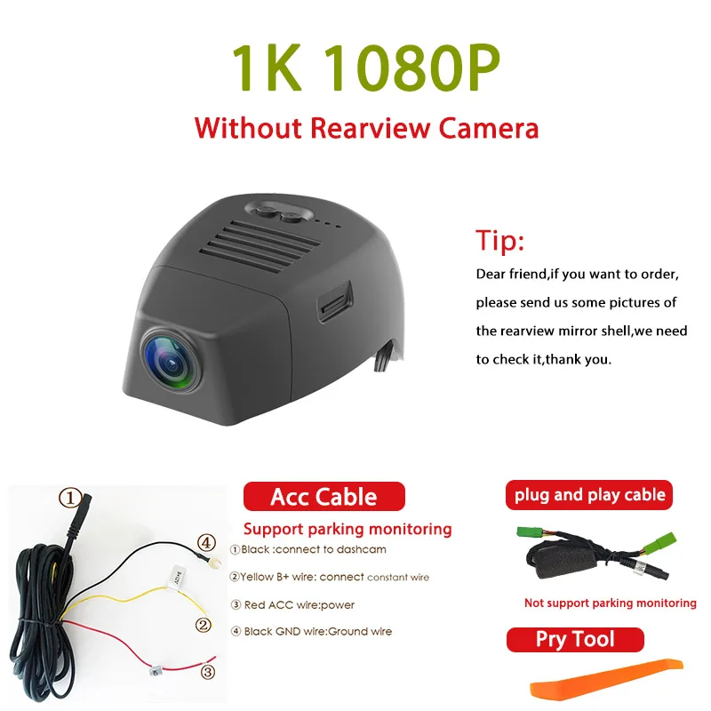 1K 2K 4K Wifi Auto DVR Dashcam Rijrecorder Plug & Play voor Volvo V60 T5 T6 2019-2022 voor Volvo S60 T5 T6 T8 2019-2022