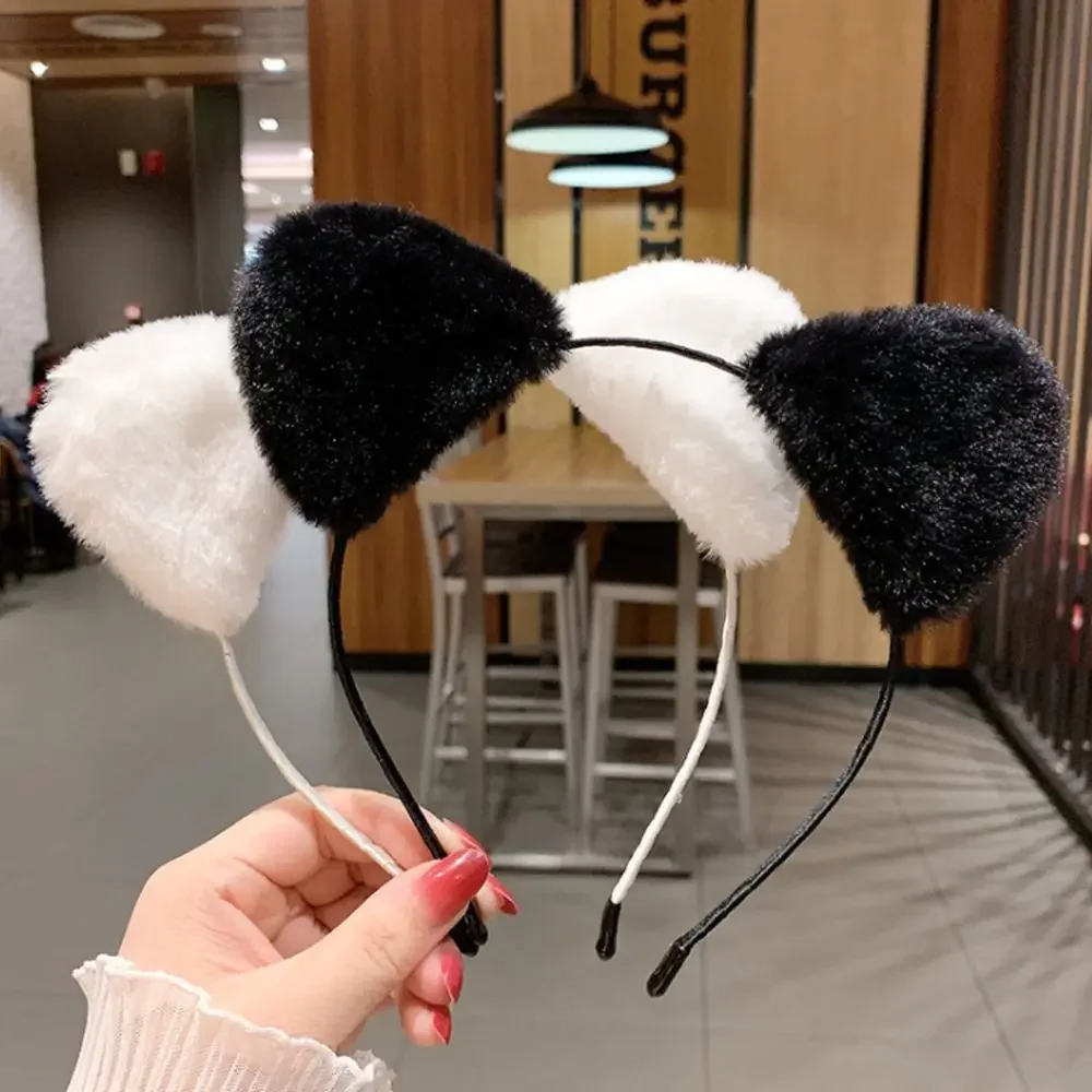 Аниме косплей милый мытье лица плюшевые аксессуары для волос с героями мультфильмов обруч для волос повязка на голову с кошачьими ушками