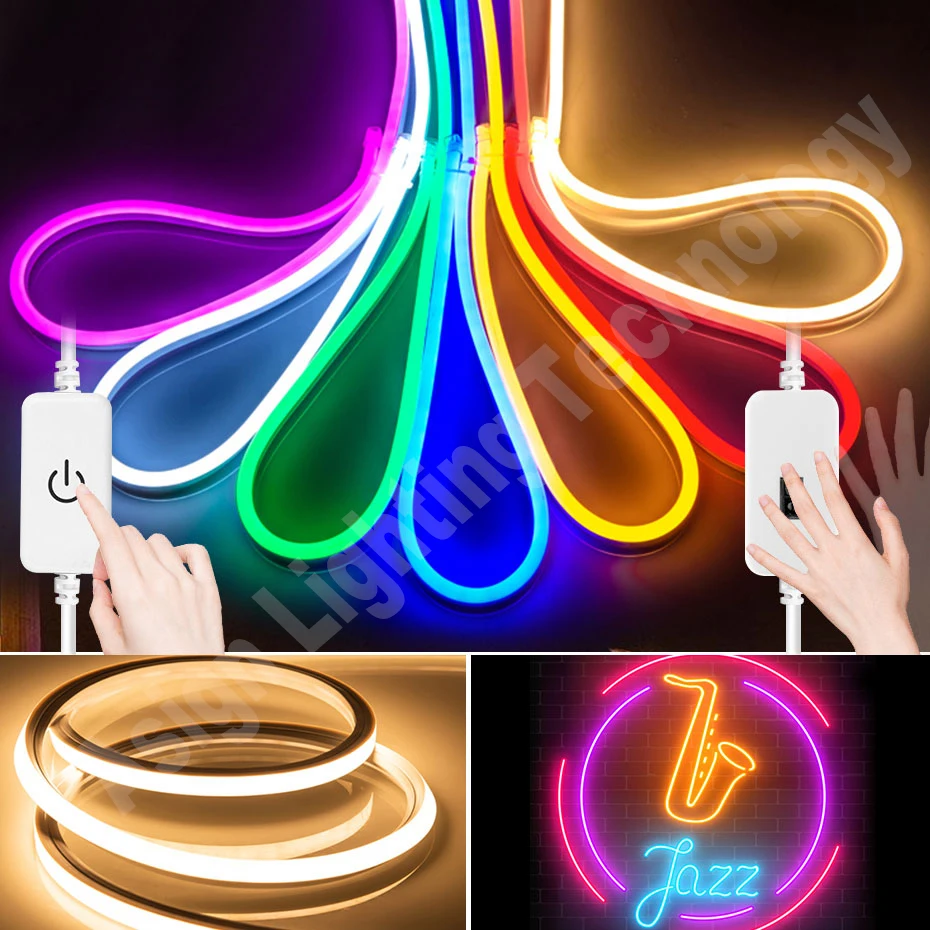 

DC12V Neon Light LED Strip IP67 Waterproof Rope Silicone Tube Neon Sign SMD2835 Flexible Tape for Home DIY Decoration 1m-5m