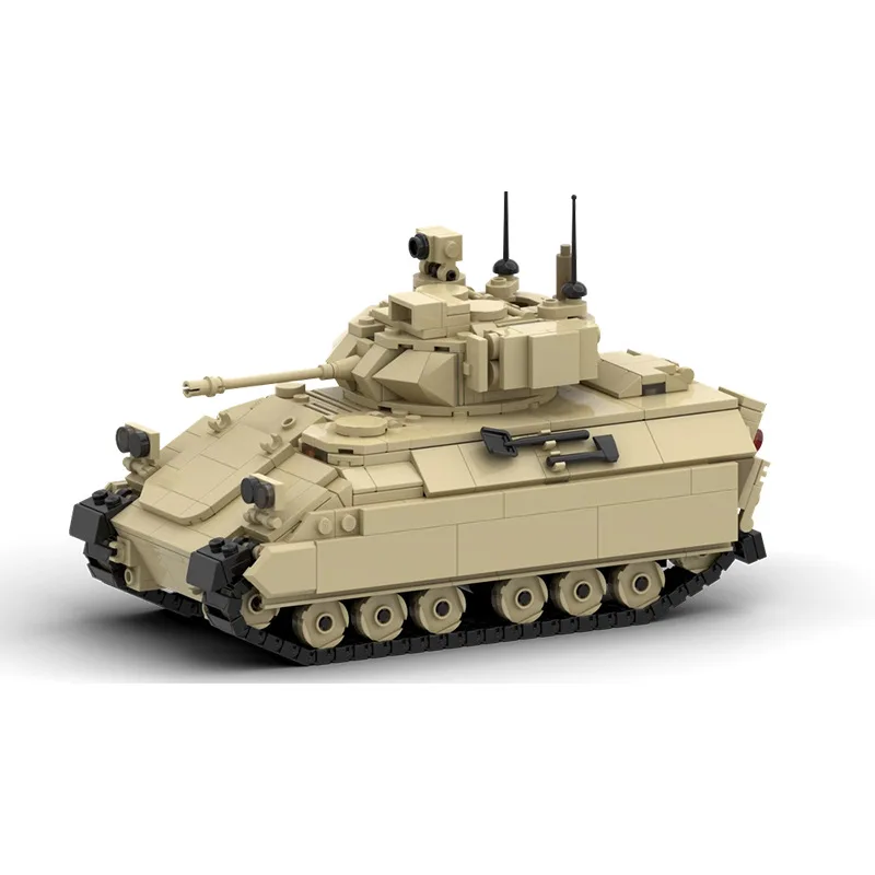 M2 M3 Bradley Tanks WW2 Military Models Armored Vehicle Building Blocks Abrams DIY Bricks Educational Toys for Kids Gift