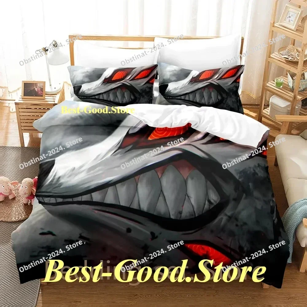 2024 폭스 데빌 콘 체인소 맨 침구 세트 프린트 베드 세트 베개 커버 포함 싱글 더블 퀸 슈퍼 킹 사이즈
