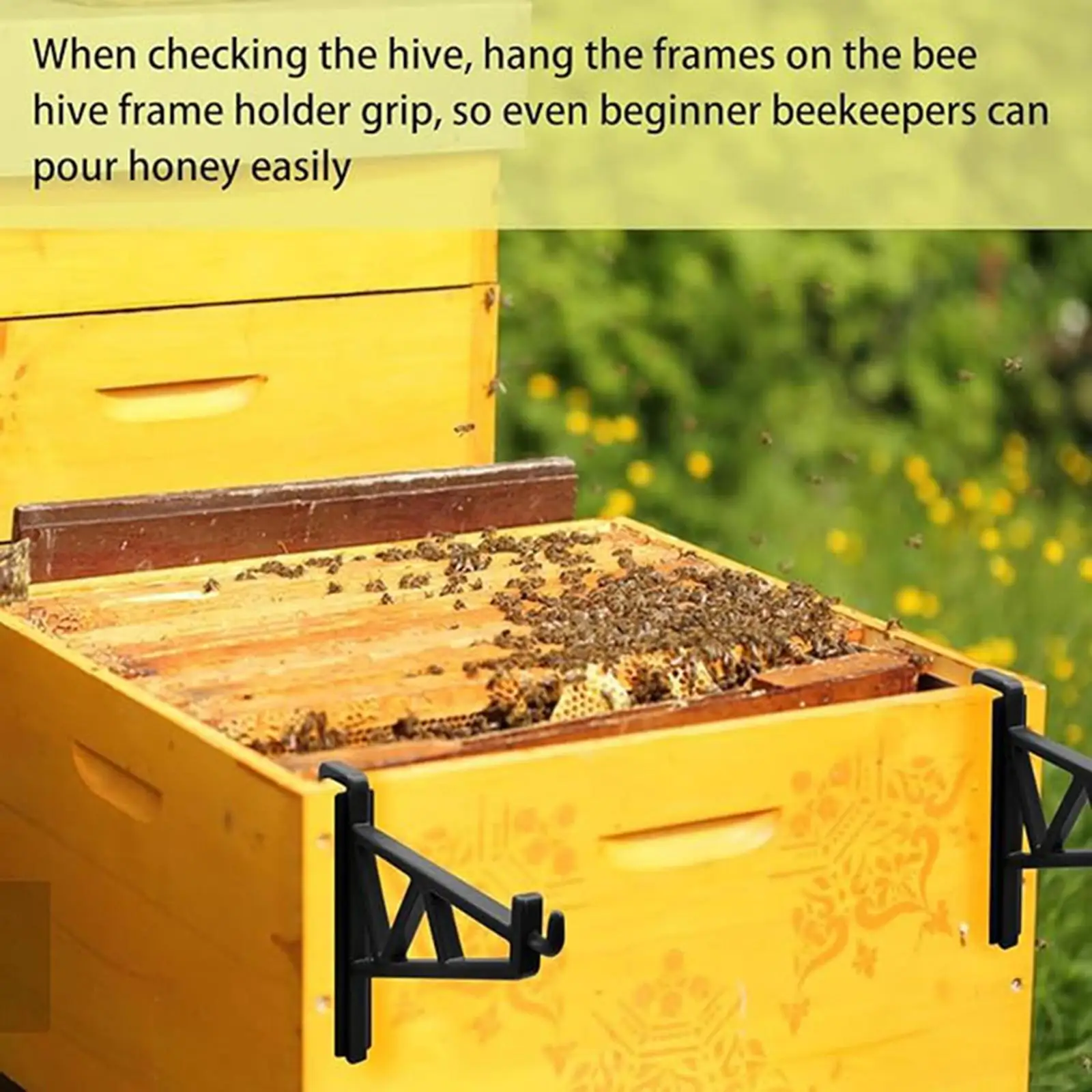 6 Pieces Beehives Frame Holders High Performance Weatherproof Wear Resistant Lightweight Beehives Frame Grips for Farm Beekeeper