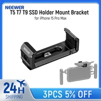 NEEWER-soporte de montaje para iPhone 15 Pro Max, abrazadera SSD de 2,2 ""-3""/55-75mm para Samsung/Iphone, T5, T7, T9