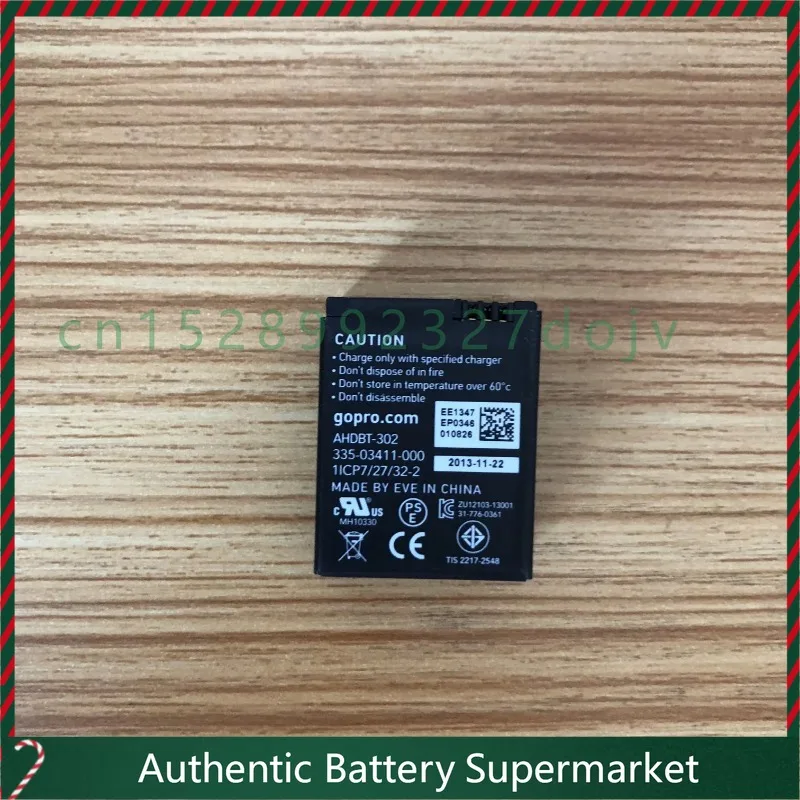 New For GoPro Ahdbt-302 301 Hero3 GoPro3 Hero 3 Generation Battery