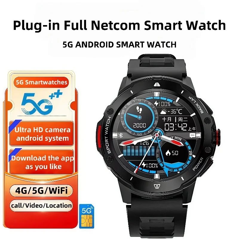 

4G full network Android smartwatch G15 Pro, WIFI camera, 1.43-inch, GPS， Heart rate, health monitoring, 8GB+128GB memory