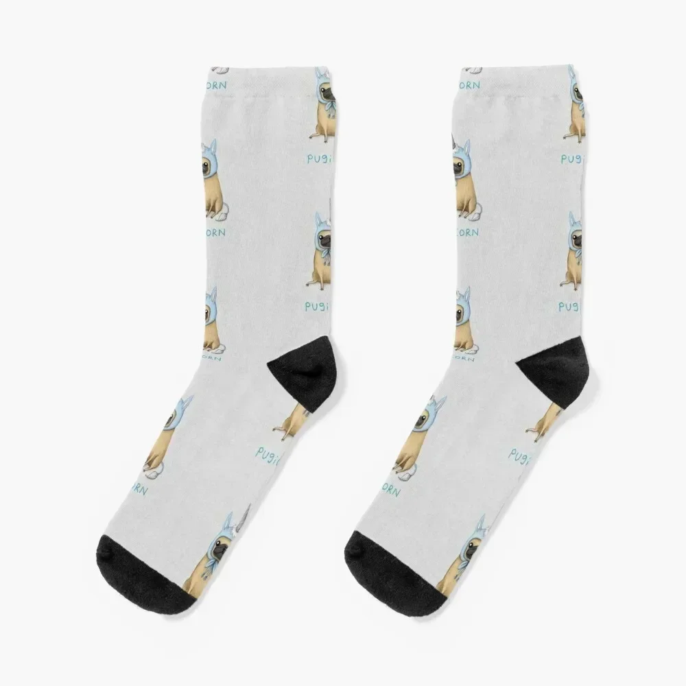 Pugicorn - Fawn Socks kawaii summer Boy Socks Women's