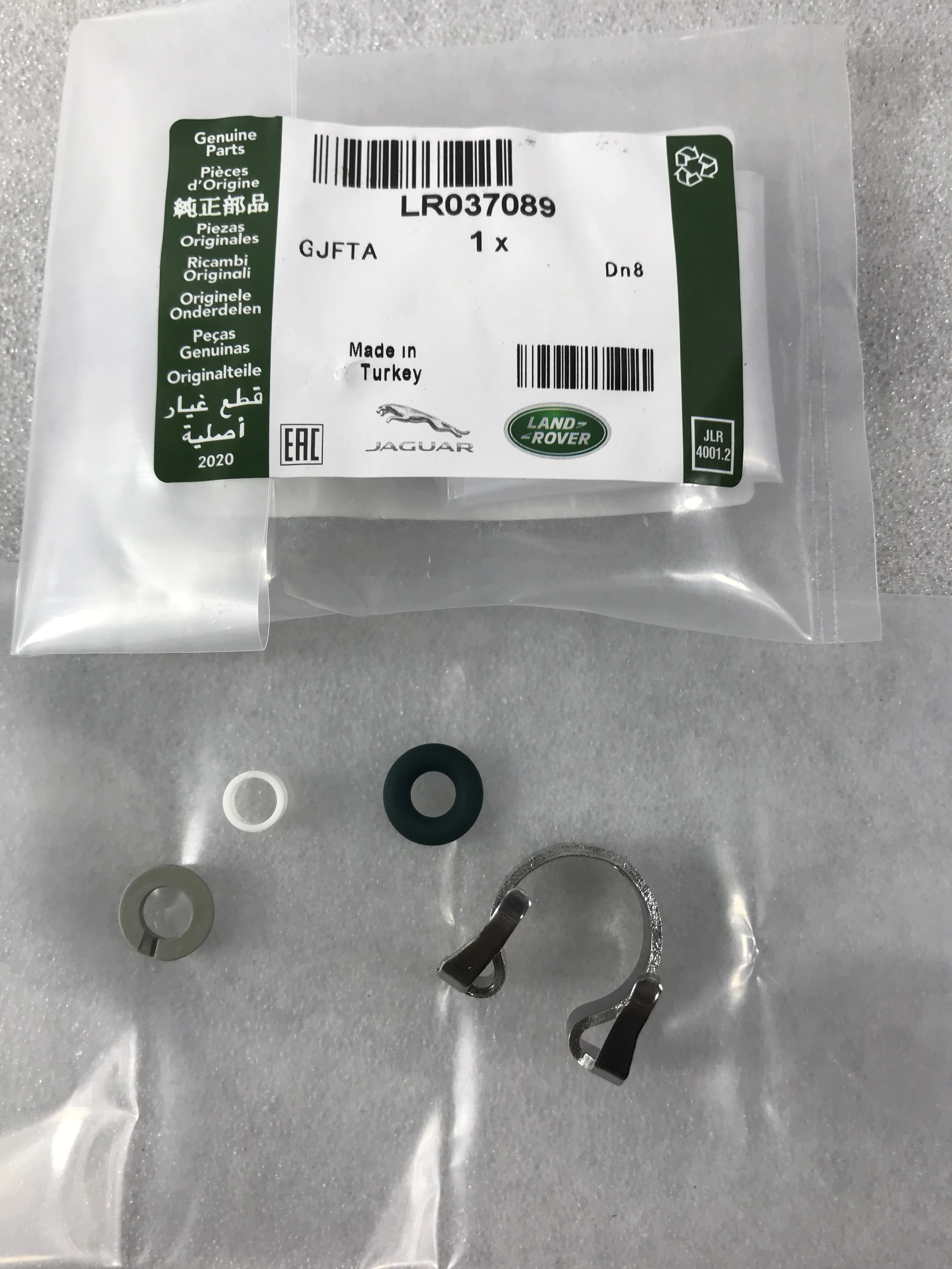 Lr037089 for Jaguar Land Rover gasoline 3.0t/5.0/5.0t injector reinstallation gasket retainer repair kit