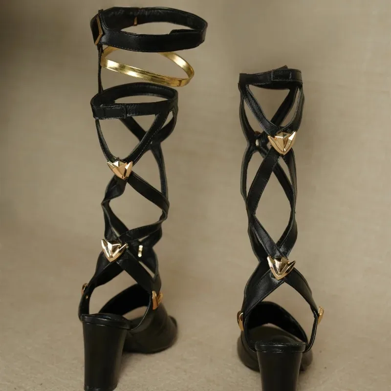 

Genshin Impact Citlali Обувь для косплея Сандалии-гладиаторы Natlan Citlali Косплей для Хэллоуина Карнавальная вечеринка Женщины Мужчины