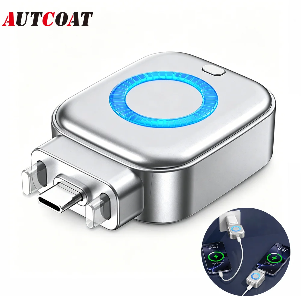 Automatic Full Charge Cut-Off Separator for Type-C Cable,Smart Auto Disconnect Charger Protector Overcharge Safety for Night Use